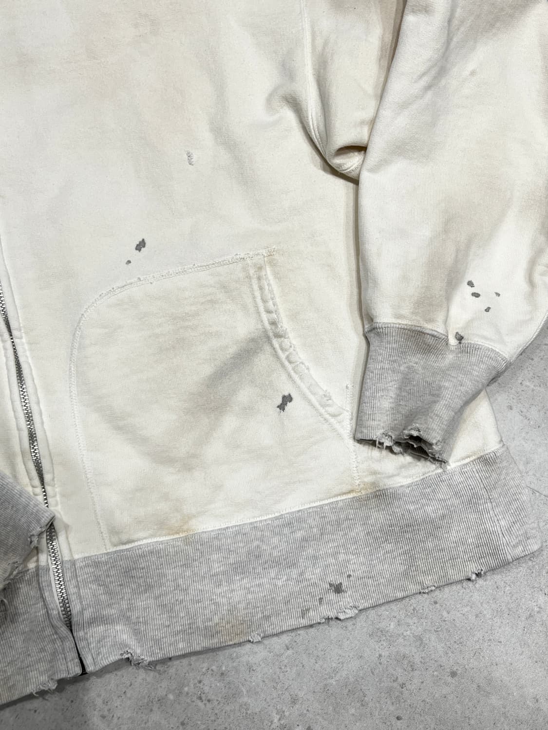 Bowwow 데미지 후디 집업 XL 상품이미지5