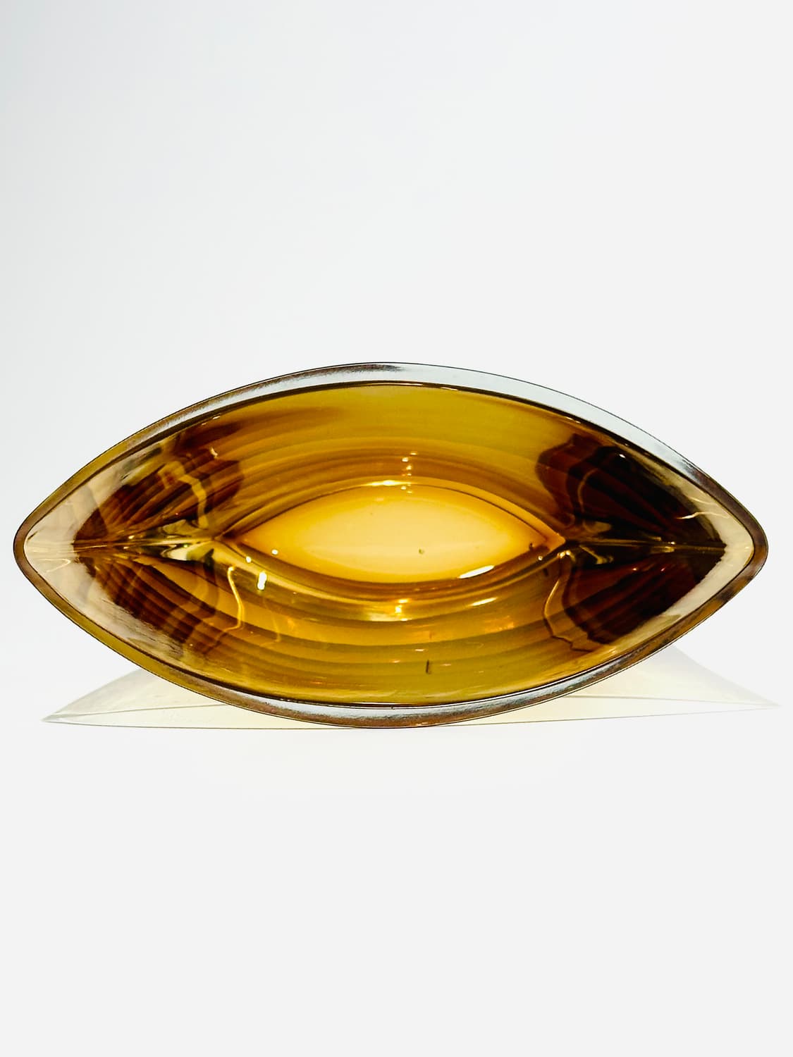 Polish vintage Krosno oval amber vase 상품이미지10