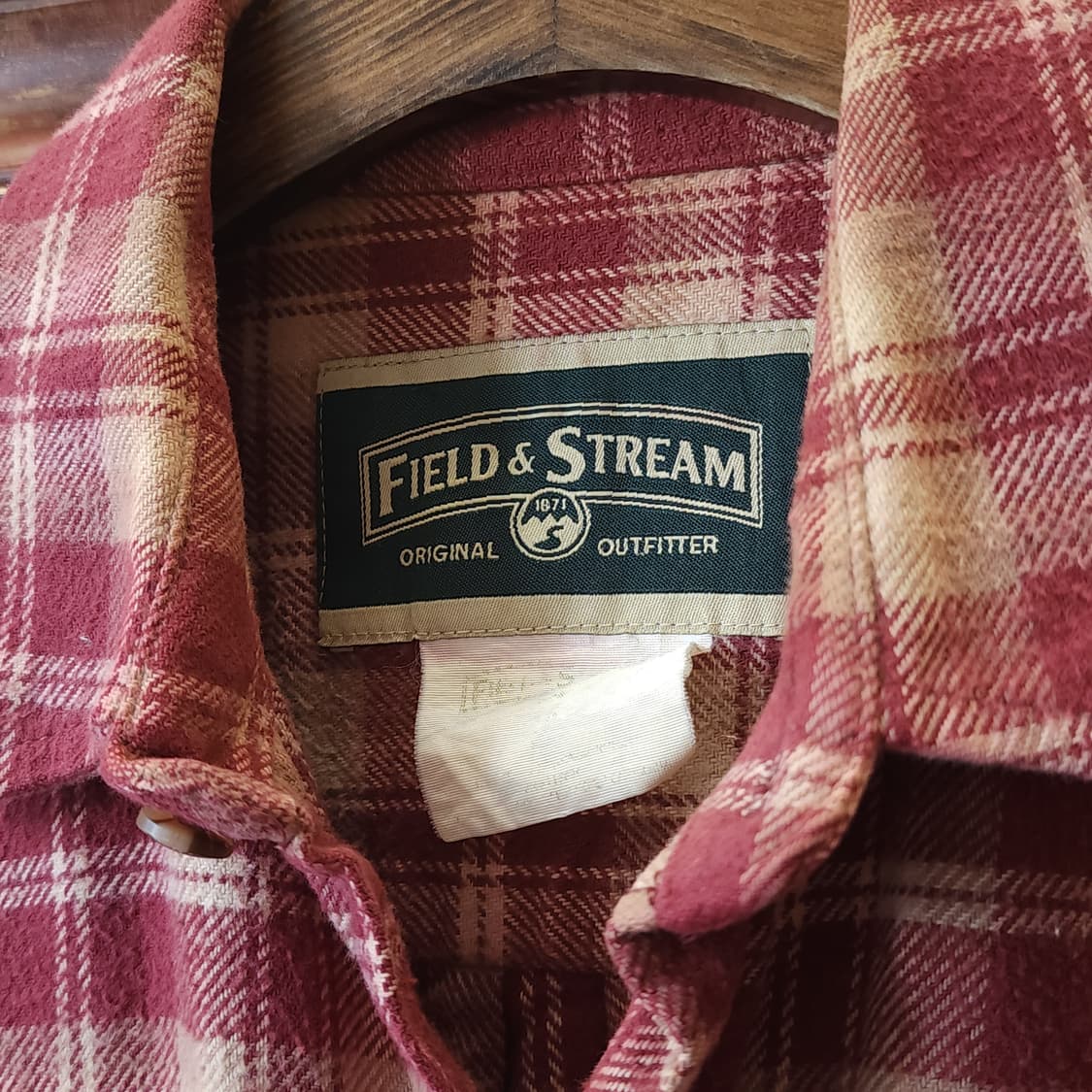 90s 아메리칸 빈티지 체크셔츠 헤비 플란넬 워크셔츠 레드 L 상품이미지5