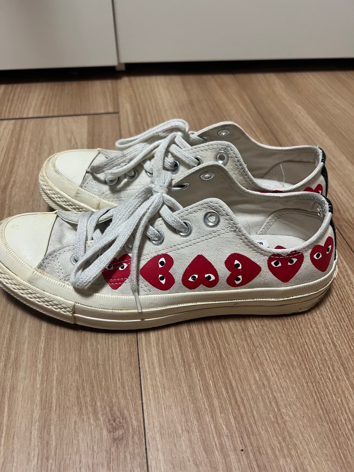 꼼데 컨버스 척테일러 로우 화이트 상품이미지3