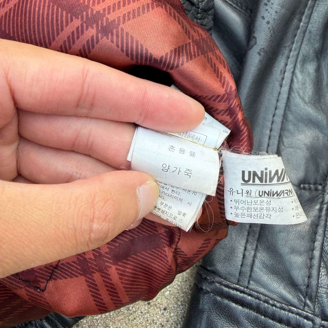 90s SOLO 유니웜 빈티지 양가죽 자켓 L 상품이미지7