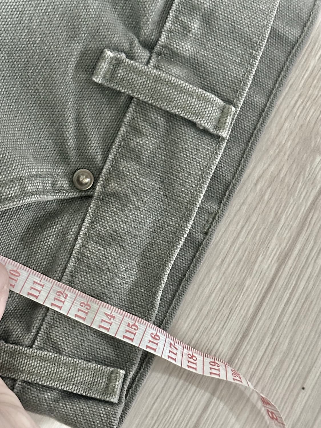 칼하트 B136 모스그린 38*34 실측 약 35-36인치 더블니 상품이미지7