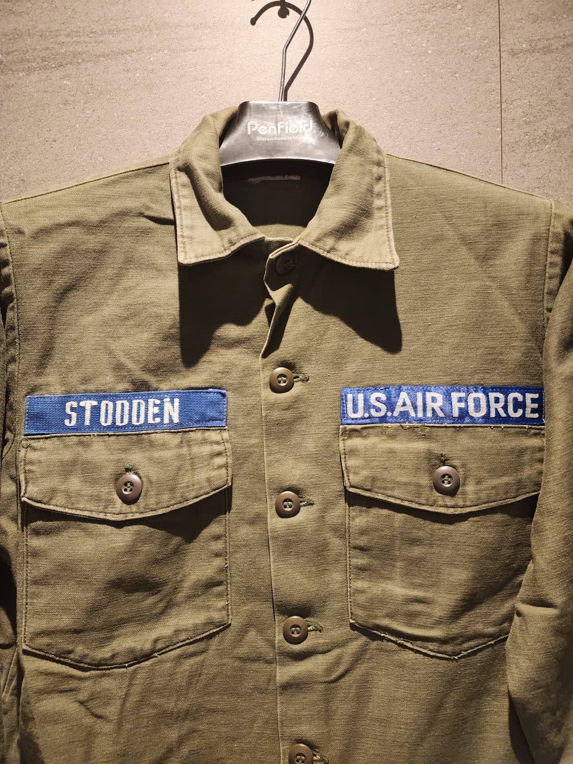 60's 베트남전 OG-107 USAF 유틸리티 셔츠 상품이미지3