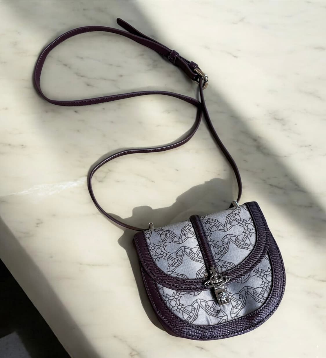 비비안웨스트우드 소피아 자카드 초미니 크로스백 상품이미지2