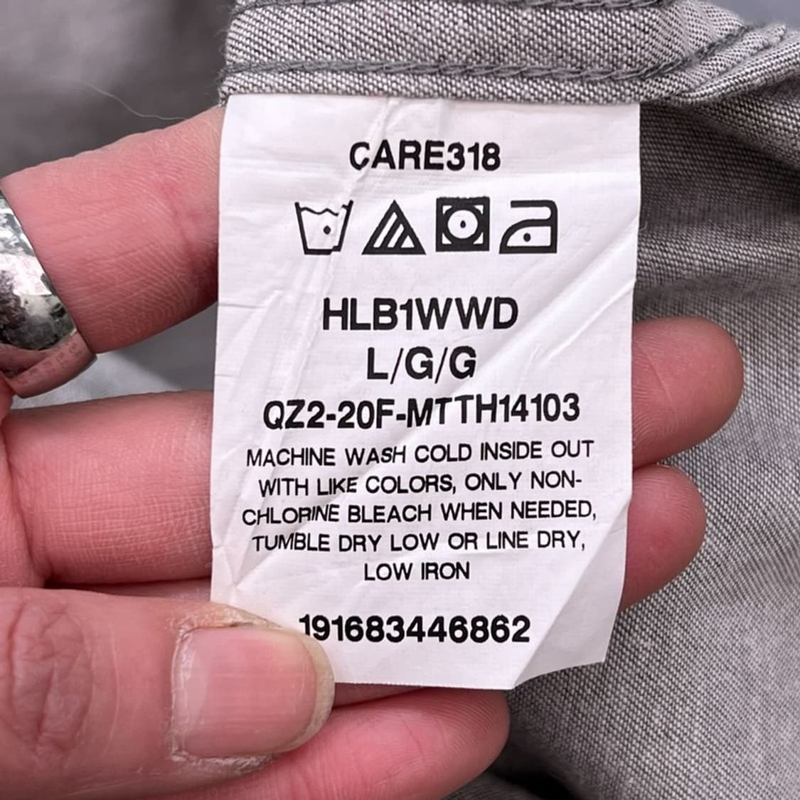 랭글러 투포켓 워크셔츠 r2168 상품이미지6