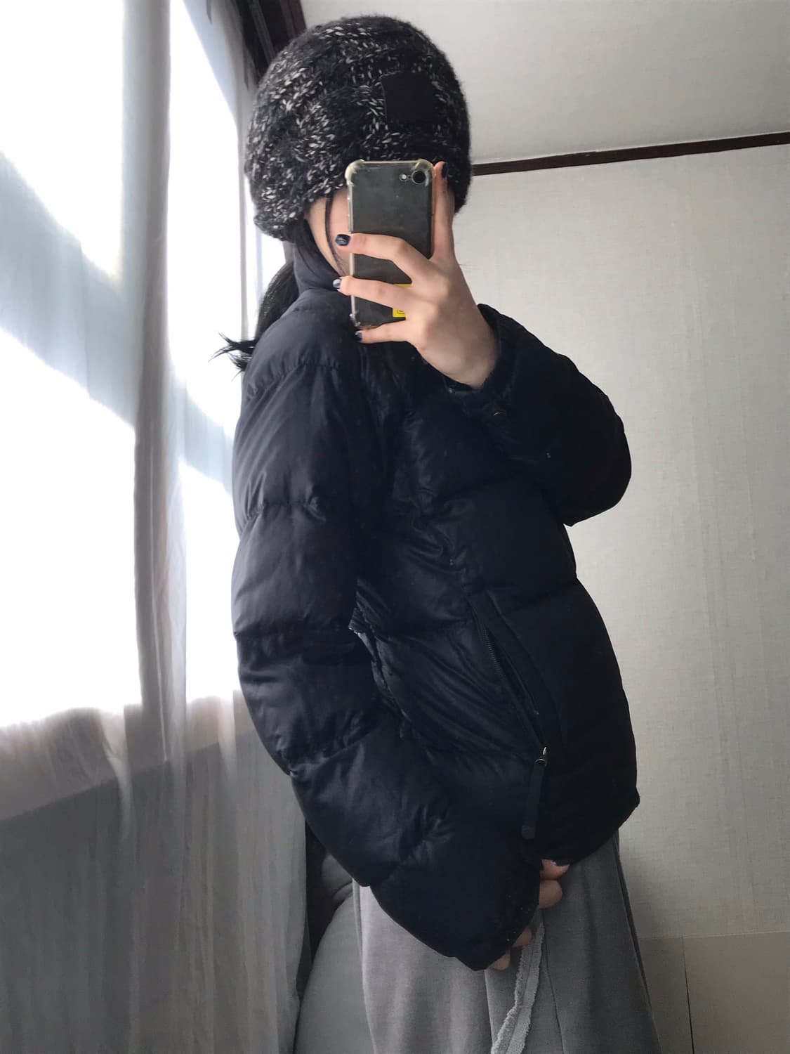 노페 블랙 패딩 상품이미지6