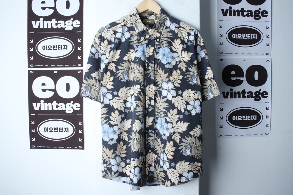 (L-XL) 브랜드빈티지 반팔셔츠 남방 90년대 USA-H33370 상품이미지2