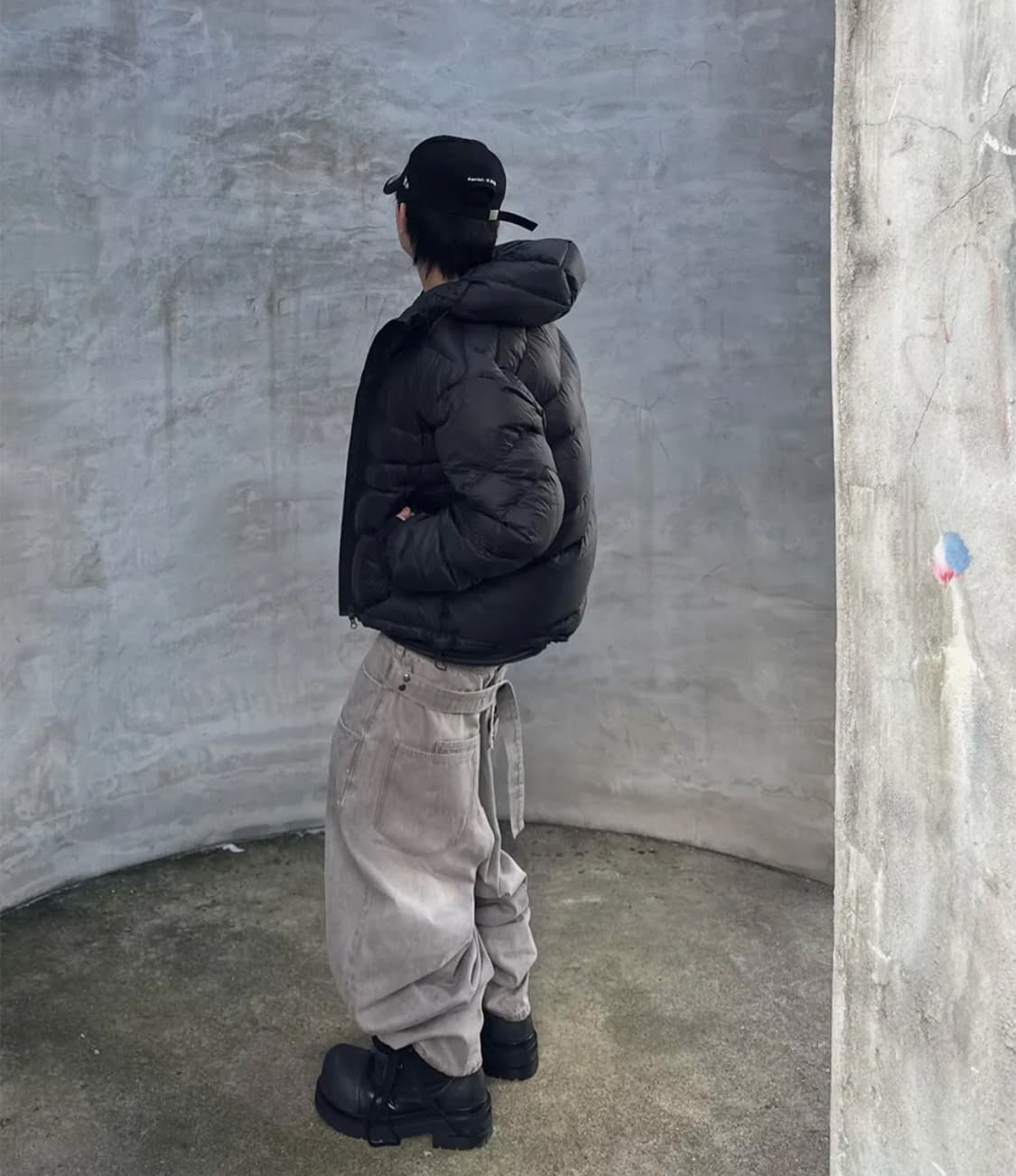 KOIN SEOUL X MIMTHE 다이애그널 라이닝 다운 점퍼_ 상품이미지3