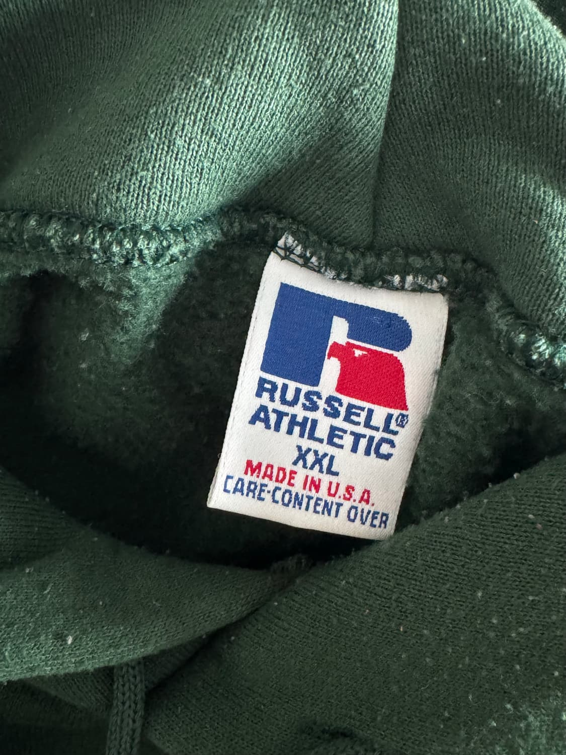[주말할인][XXL] USA 90s 러셀 애슬레틱 후드 그린 상품이미지3
