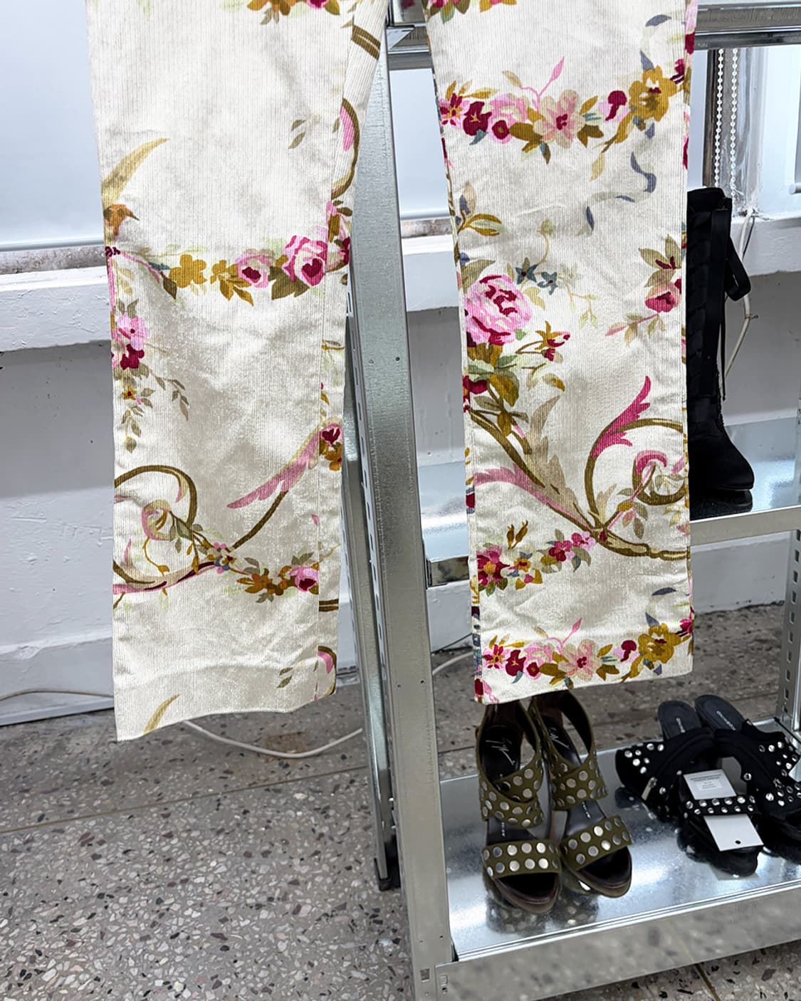 디올 by 존 갈리아노 2002F/W 플로럴 코듀로이 팬츠 상품이미지4