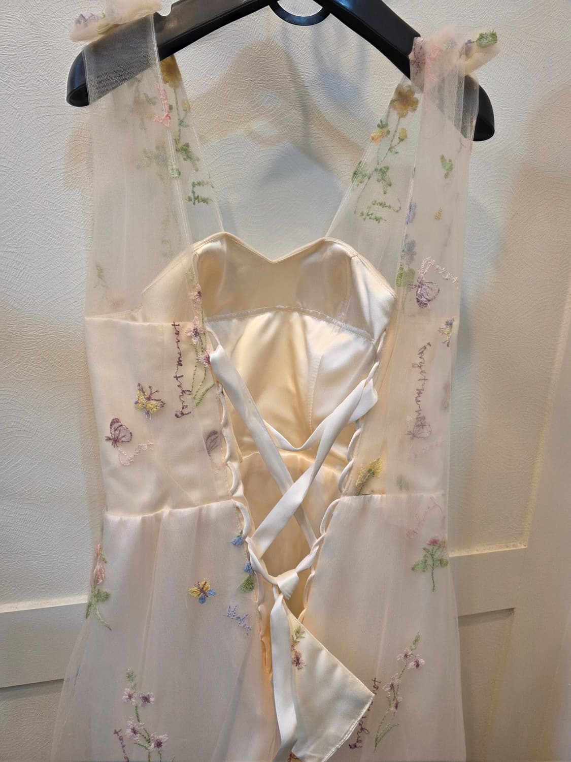 플라워 자수 롱 원피스 상품이미지5