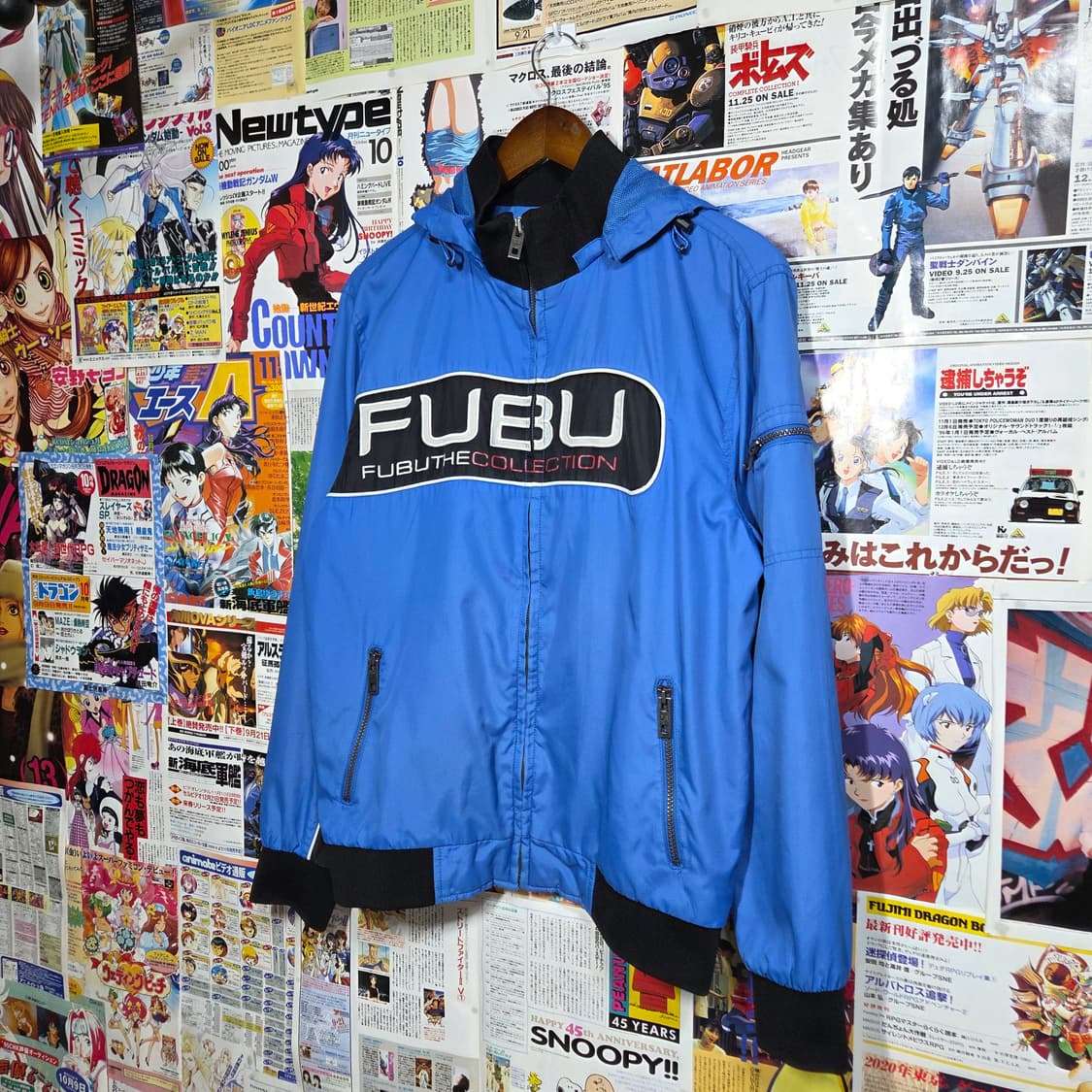 후부 블루 레이싱 바람막이 트랙탑  상품이미지2