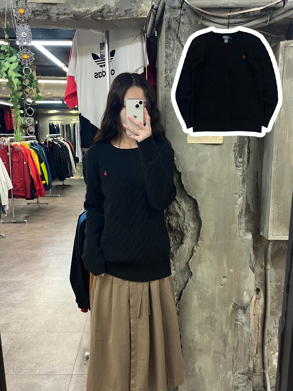 폴로 랄프로렌 니트 블랙 XL #csz1743 상품이미지1