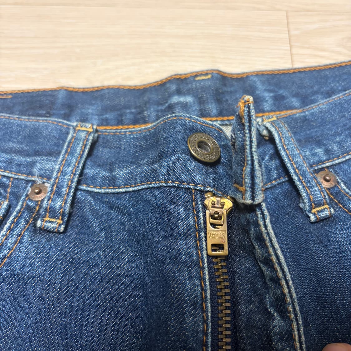 일본판)리바이스 503 LVC 90s 컷팅진 셀비지라인  상품이미지4