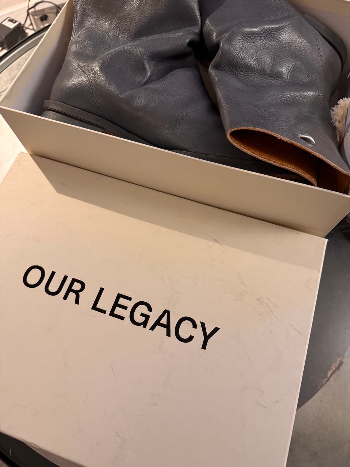 아워레가시 블런트 부츠 스카이 블루 42 상품이미지3