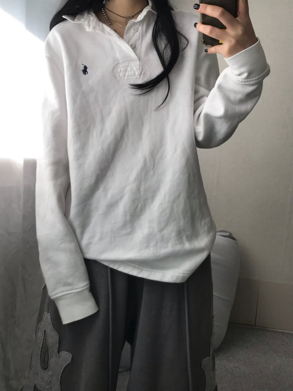 폴로 화이트 럭비티셔츠 상품이미지7