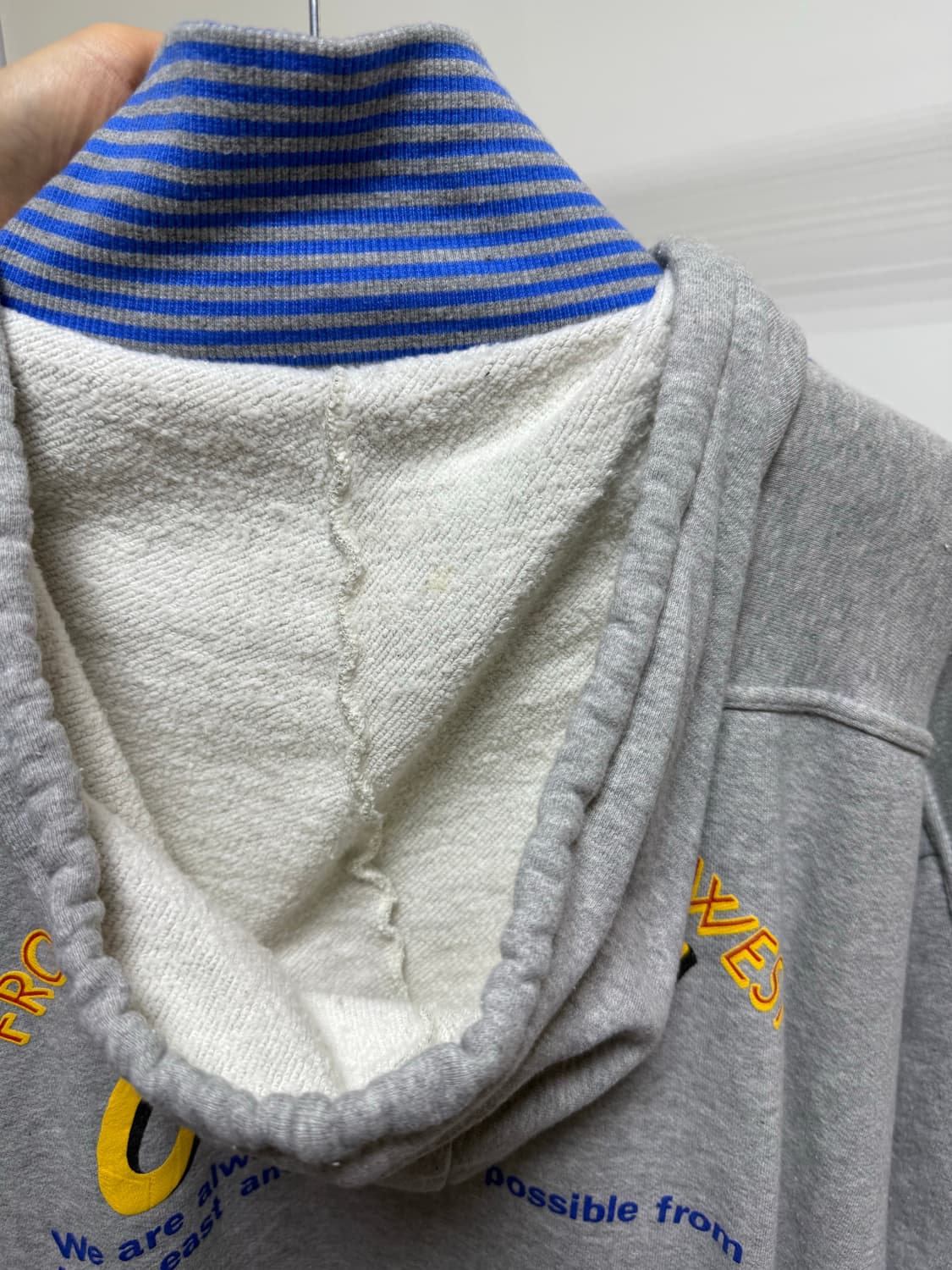 빈티지 𝗢’𝗻𝗲𝗶𝗹𝗹 후디 집업 그레이 상품이미지5