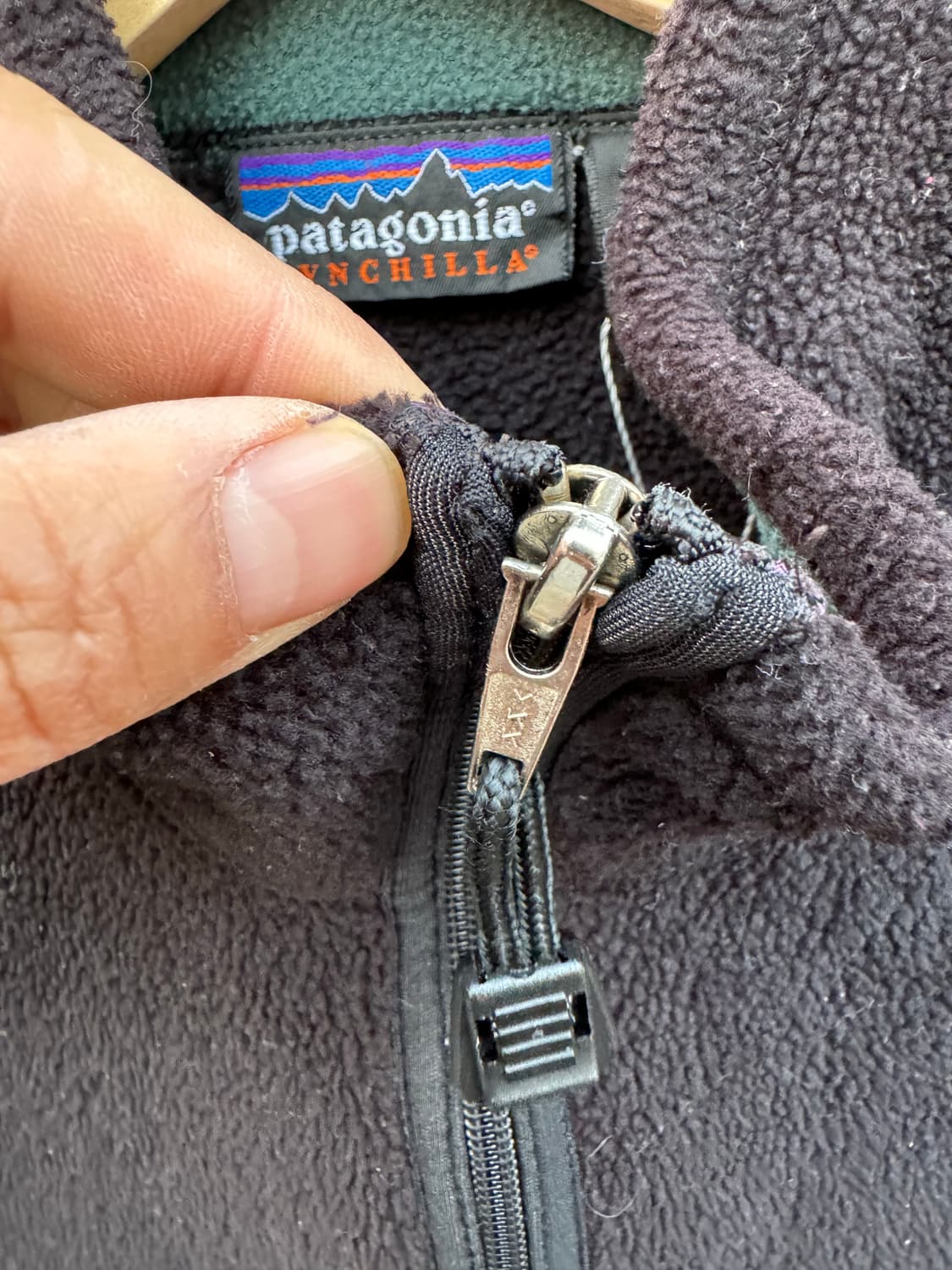 90s 파타고니아 usa 신칠라 플리스 후리스 조끼 베스트 블랙 상품이미지5