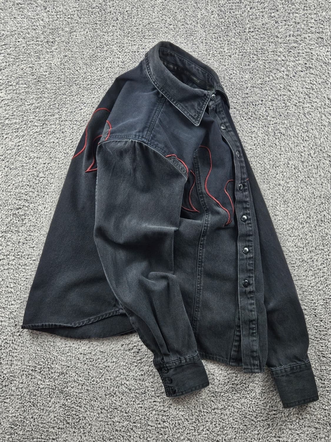 할리데이비슨 플레임 레이어 바이커 셔츠 ( M ) / 11115 상품이미지4