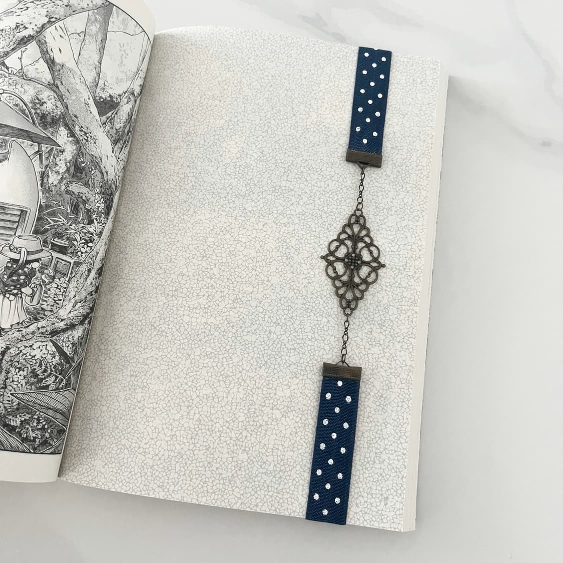 리본 펜던트 북밴드 ⊰antique charm⊱ book-band 상품이미지2