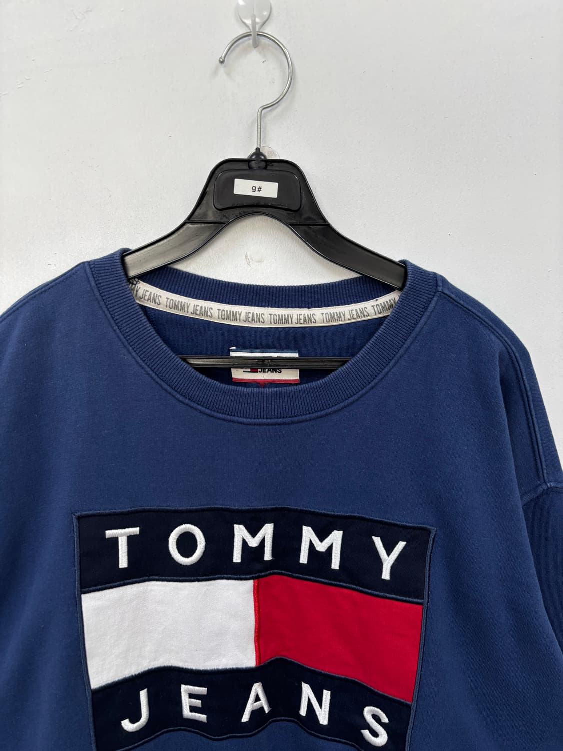 타미힐피거 로고자수 맨투맨 상품이미지2