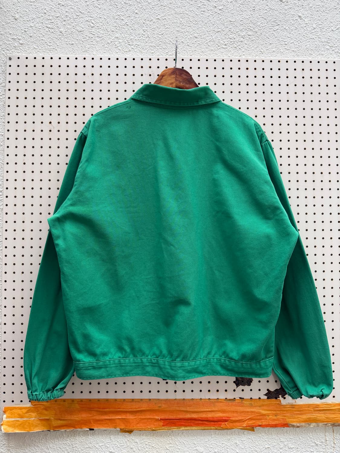 1990s ITALIAN GREEN MECHANIC 프렌치워크 블루종봄버 상품이미지2