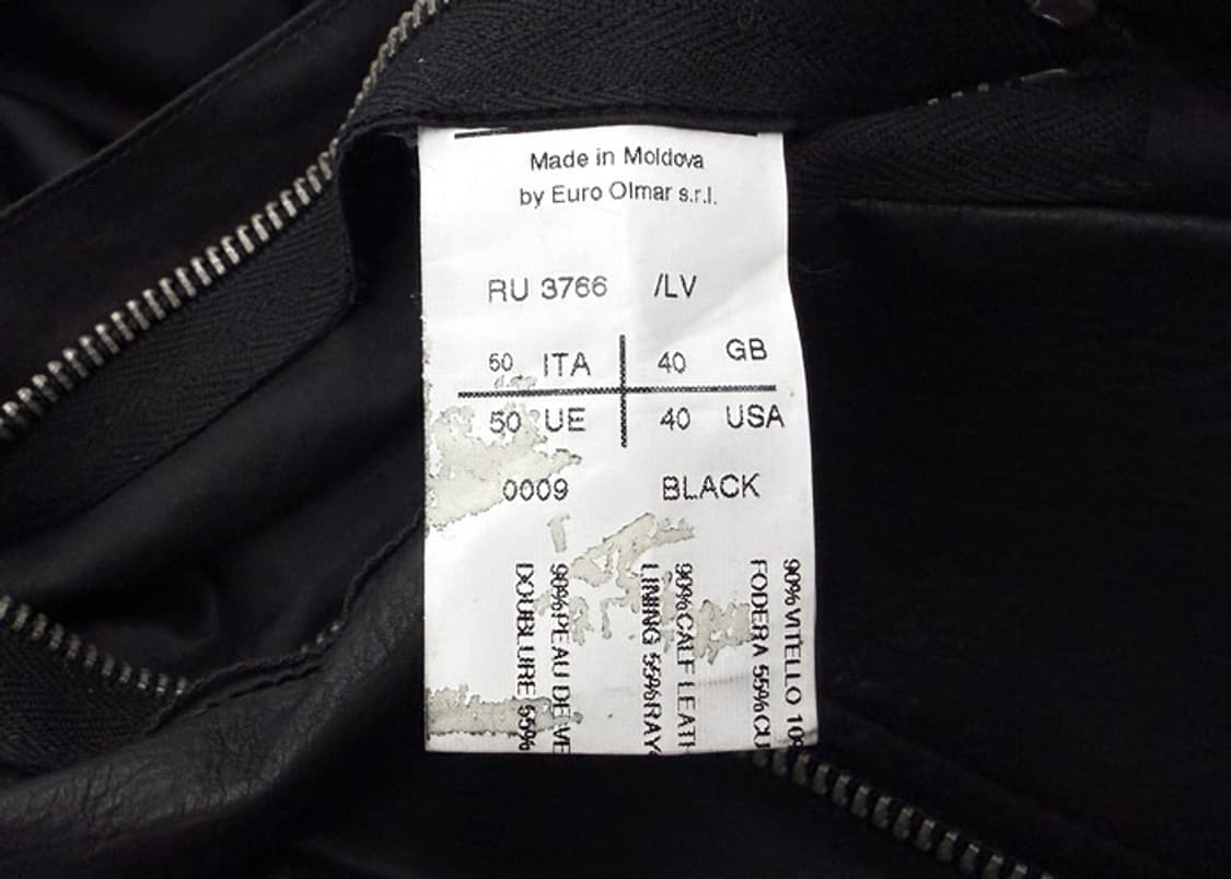 릭오웬스 사선지퍼 후드 레더 자켓 상품이미지7