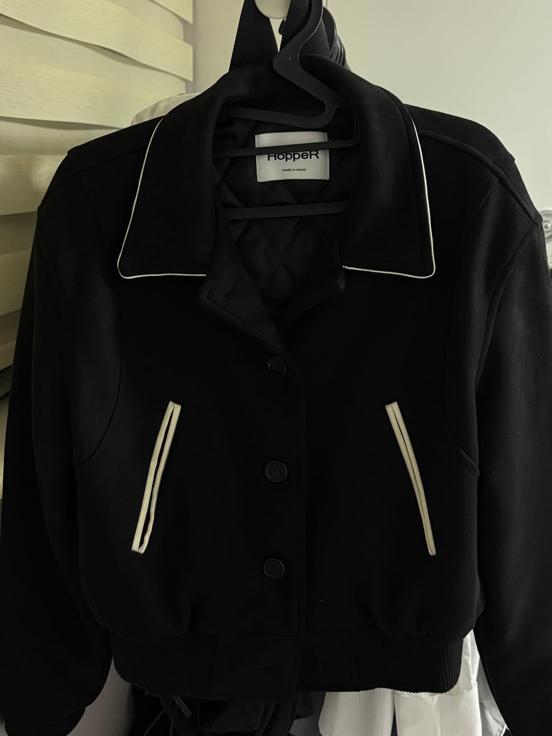 잇프 코듀로이 블루종 야구 점퍼 - 스웨이드 블랙(안감누빔) 상품이미지2