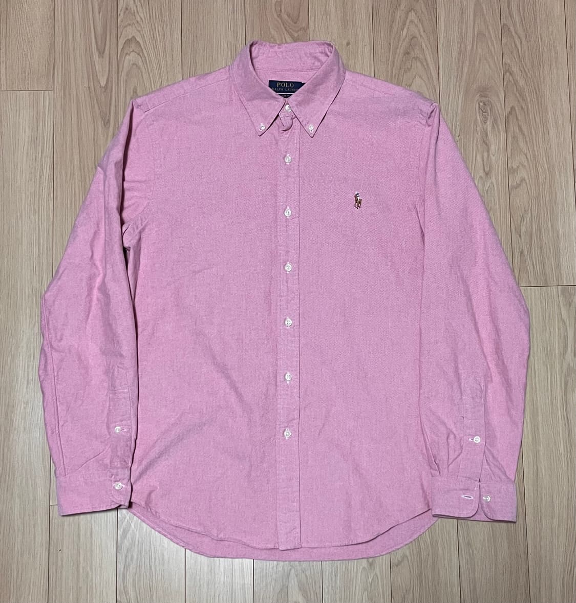 폴로 랄프로렌 핑크 셔츠 L 슬림핏 상품이미지1