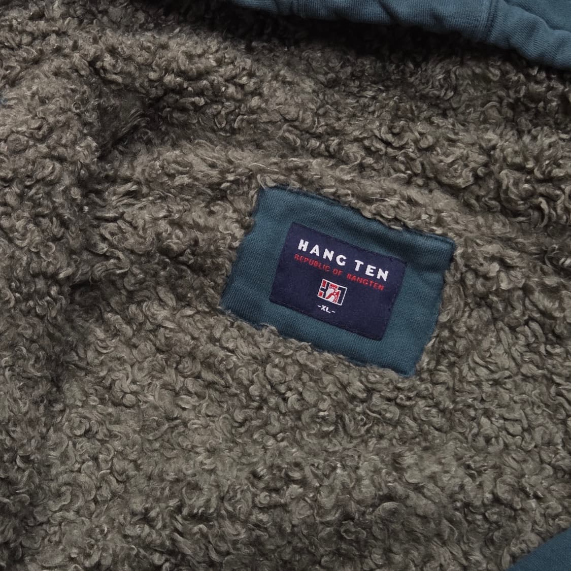 행텐 다크 그린 쉐르파 후드집업 상품이미지8