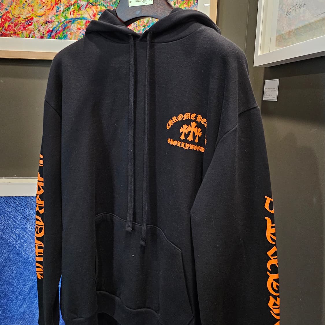 크롬하츠 세메터리 트리플 크로스 후드 티셔츠 상품이미지2