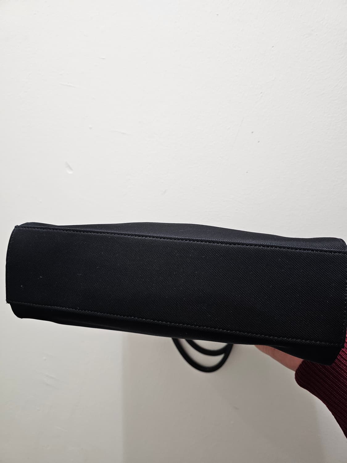 Strawberry Republic 블랙 스퀘어 패브릭 토트백 상품이미지7