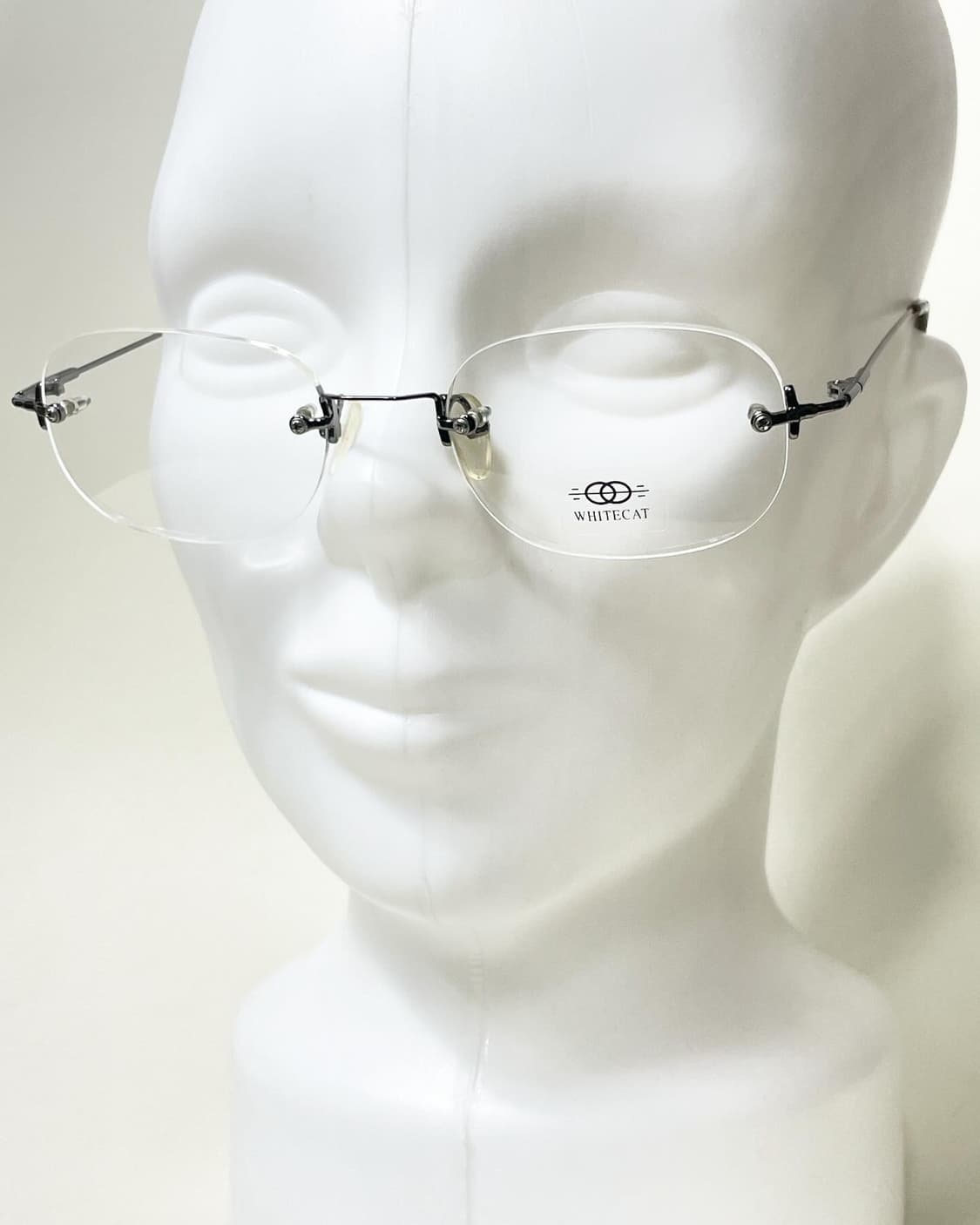 90s 미국제 White Cat 무테 라운드 안경 상품이미지9