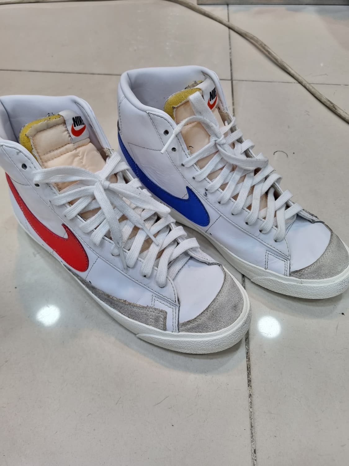 나이키 블레이저 미드 77 화이트/레드/블루275mm 상품이미지1