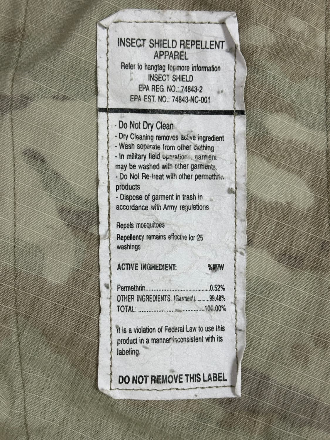 미군 OCP 전투복 상의 (S/R) (M) 상품이미지7