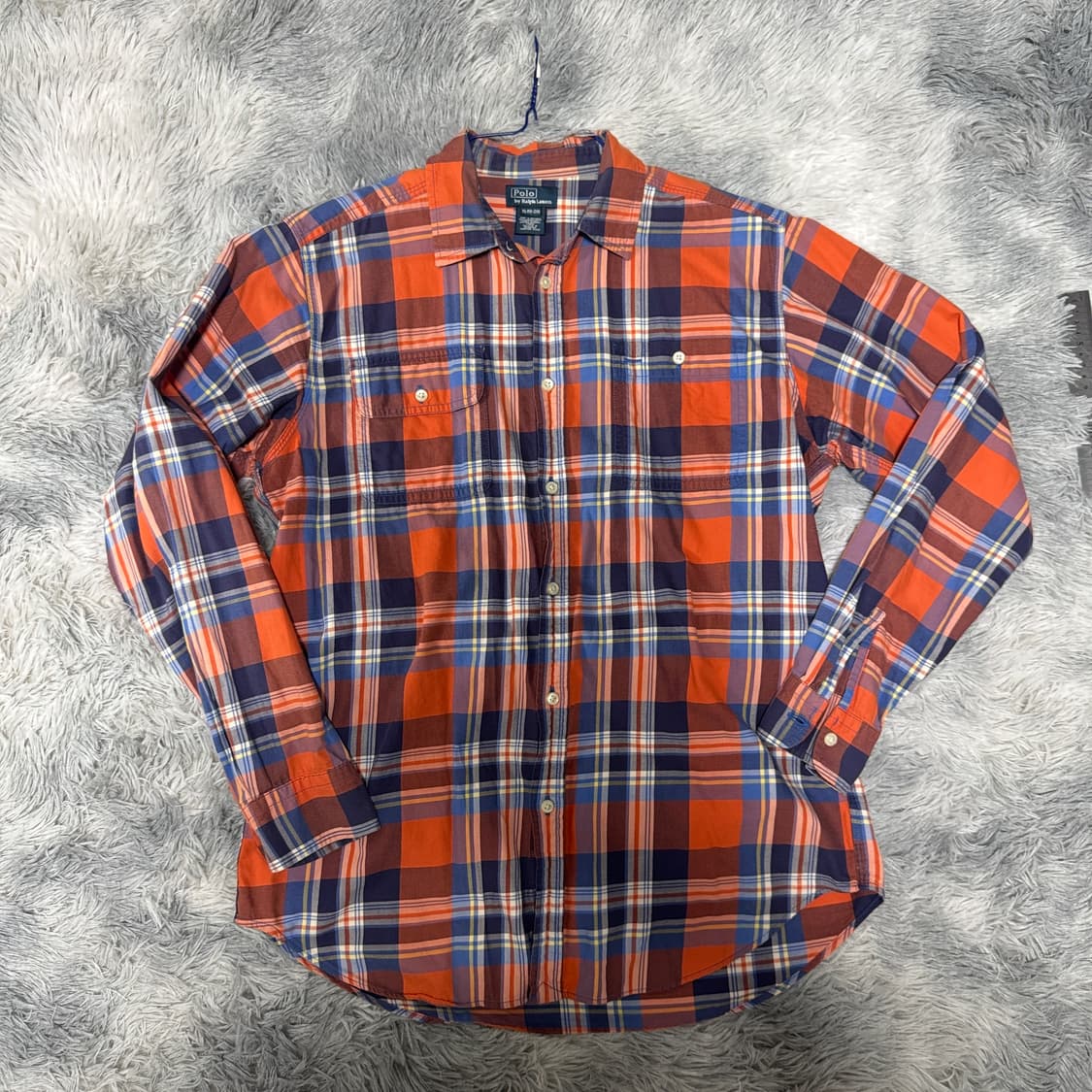 폴로랄프로렌 체크셔츠 XL(18-20) 실착 남성 95 상품이미지1