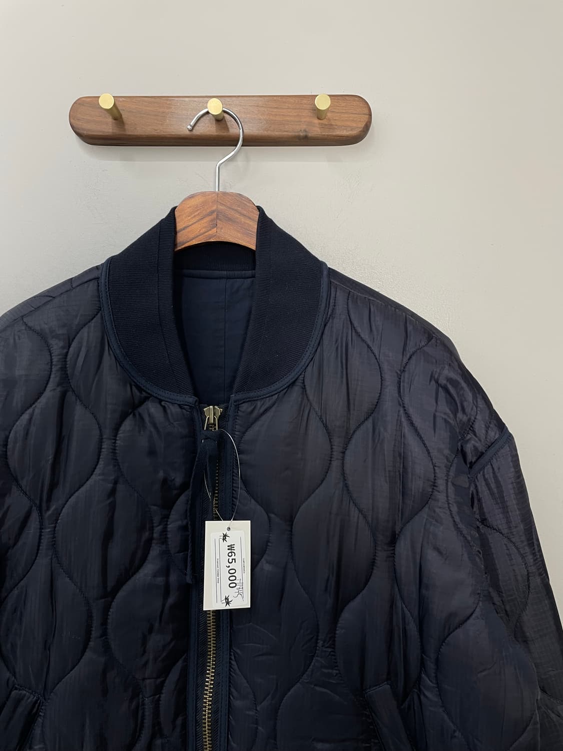 라퍼지스토어 네이비 숏 퀄팅 자켓 H1845 상품이미지3