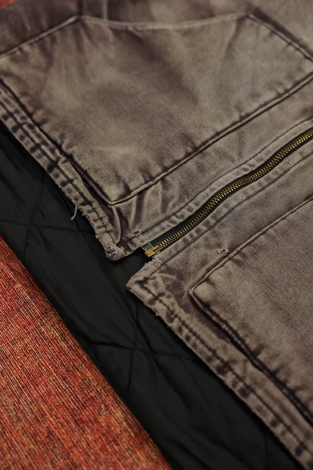 빈티지 칼하트 페이딩 워크 베스트 판매 상품이미지7