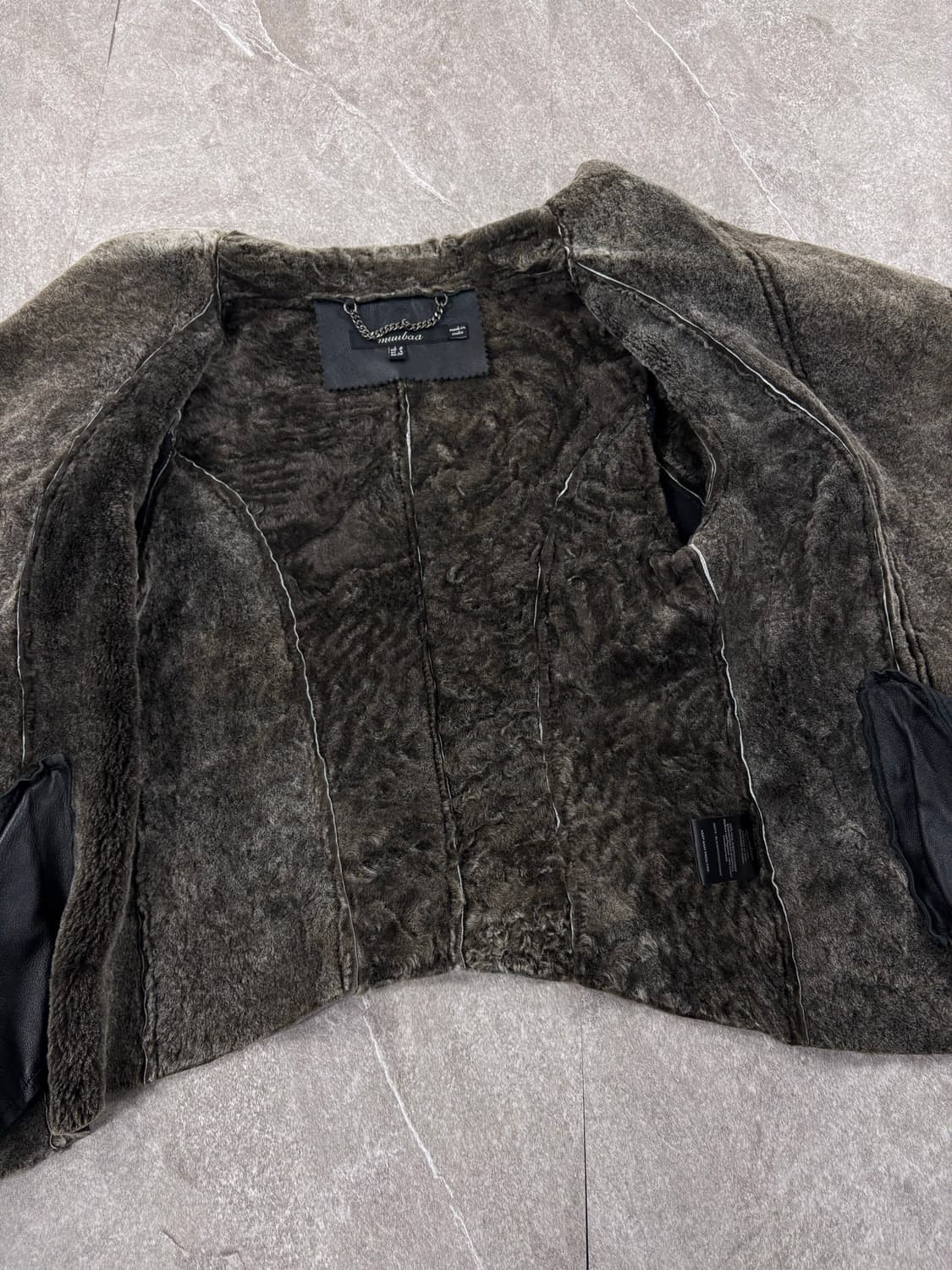 Muubaa Lather bronson Sheepskin Jacket 상품이미지5