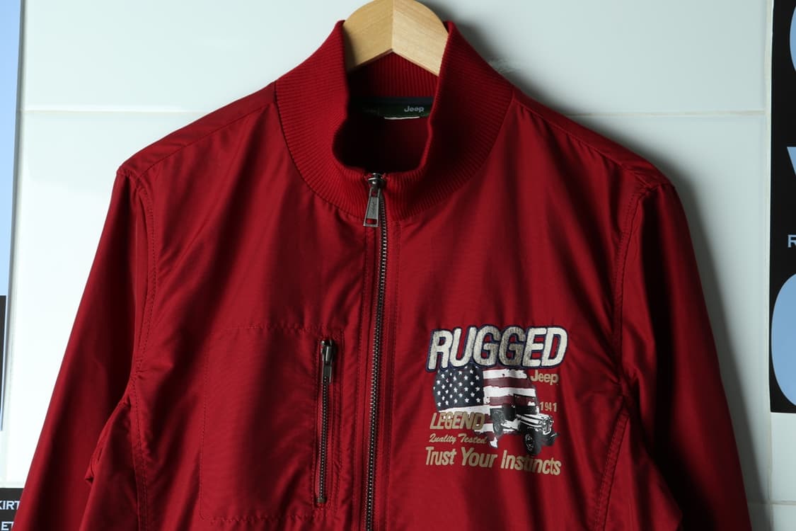 (XL-2XL) 지프 집업 바람막이 점퍼자켓 MA1 버건디-H32700 상품이미지3