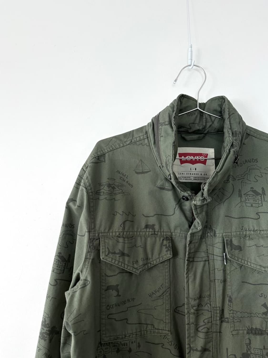 LEVI’S field print sapari jacket / khaki 상품이미지3