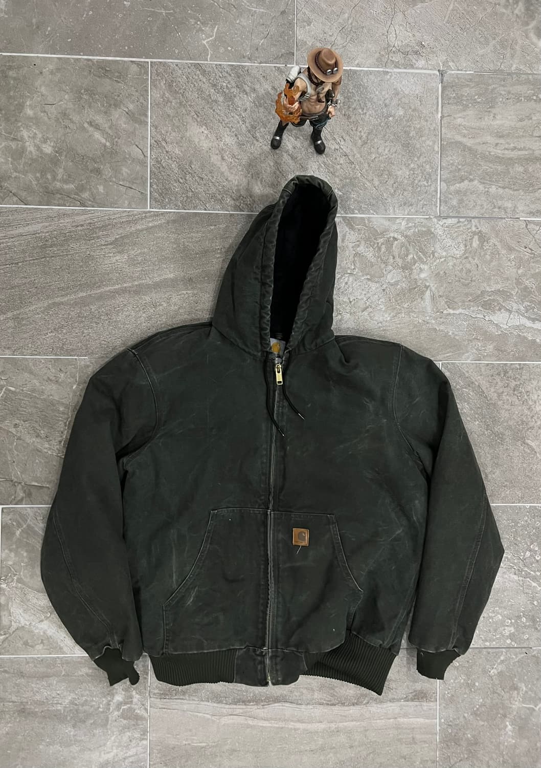 (L-TALL) 칼하트 후드 덕 액티브 자켓 J130  MOS  모스그린 상품이미지1