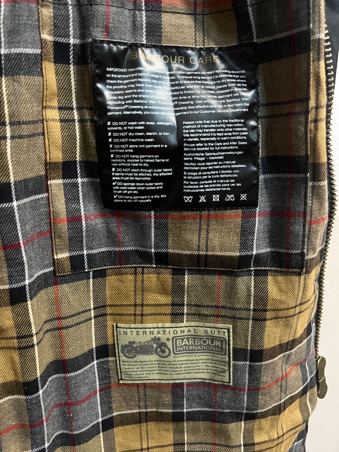 바버 인터내셔널 슬림 왁스 자켓 상품이미지8