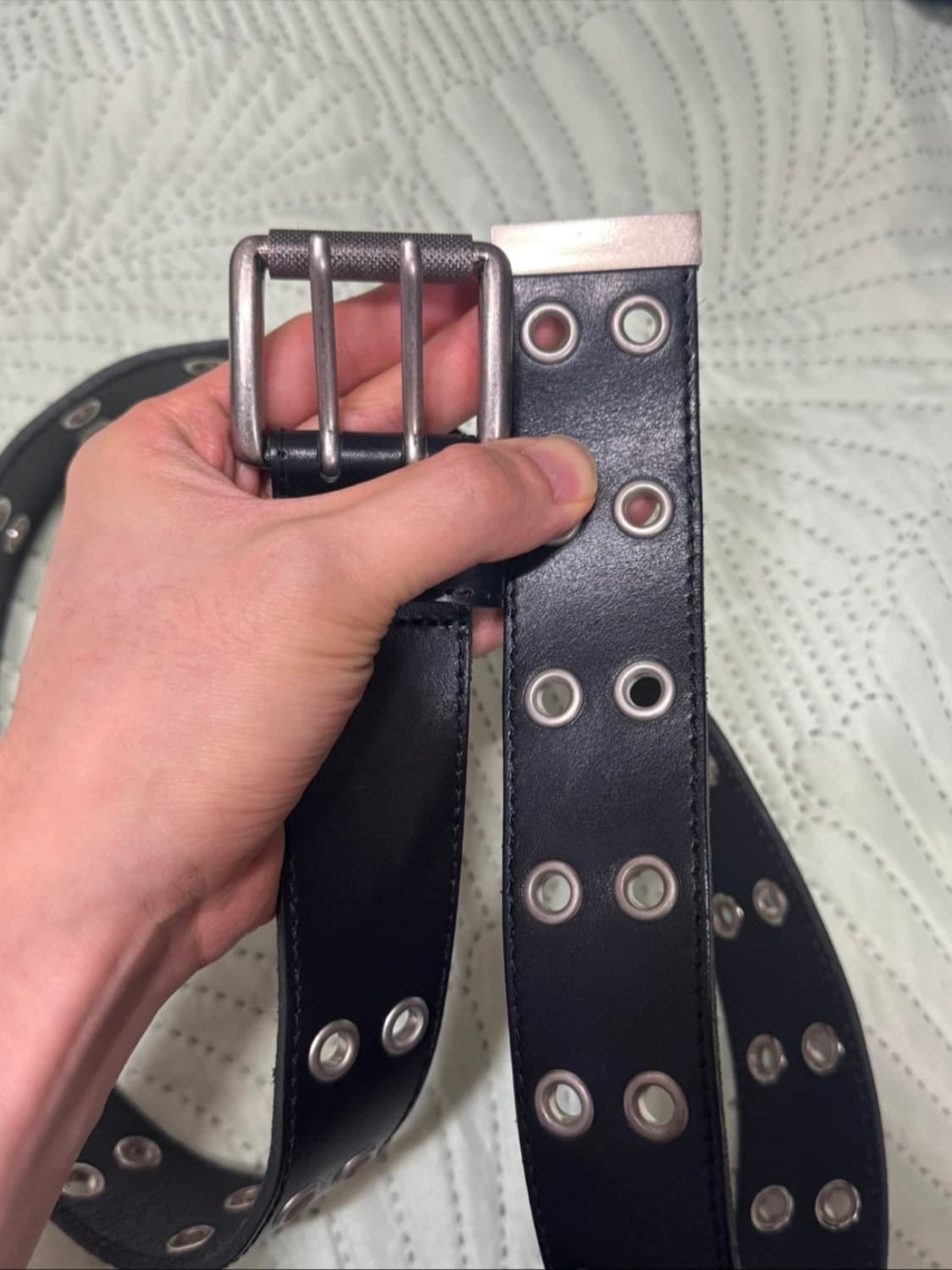 Branded Industry 가죽 벨트 블랙 상품이미지1