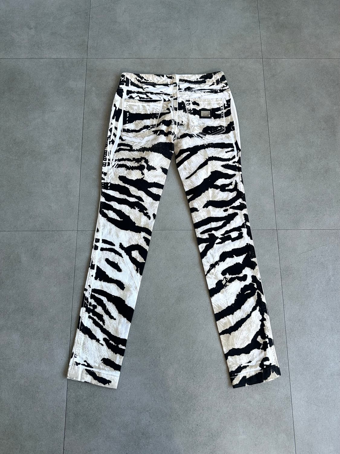 돌체앤가바나 화이트 애니멀 데님팬츠 상품이미지4