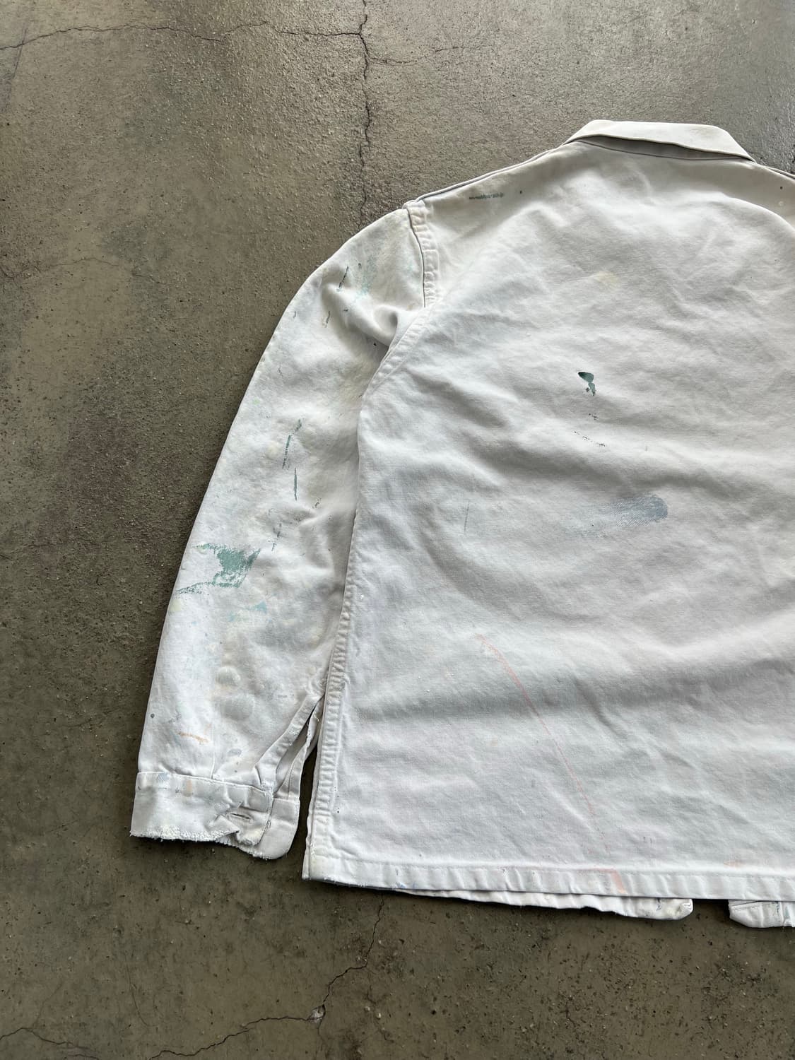 OLD VINTAGE WHITE PAINTED 화이트프렌치워크자켓 상품이미지9