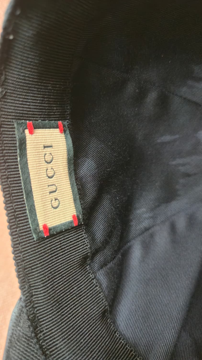 구찌 정품 -스몰 웹 블랙 오리지널 GG 캔버스 베이스 볼 캡 상품이미지7