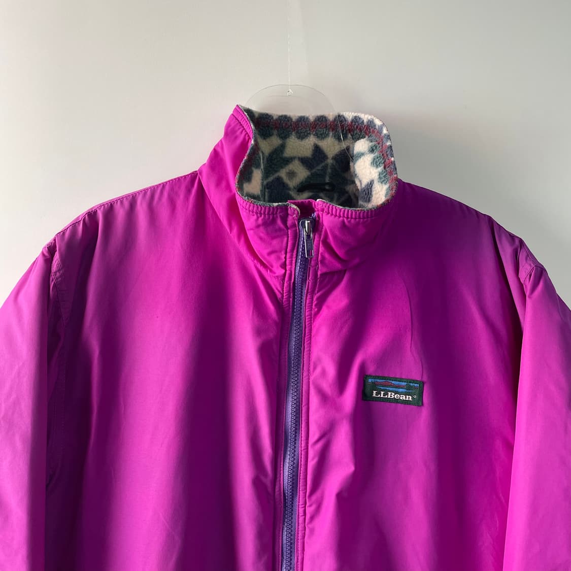 90s 엘엘빈 아즈텍 나일론 웜업자켓 상품이미지2