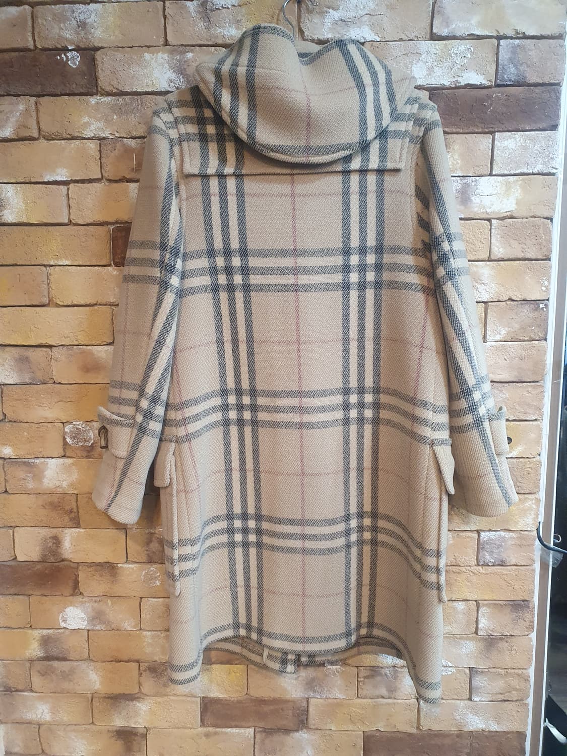 버버리 체크 후드 떡볶이 코트 상품이미지2