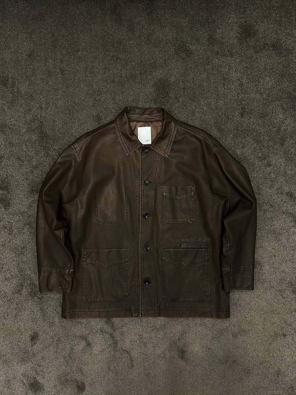 24/7시리즈 가죽 프렌치 워크 자켓 L 상품이미지1